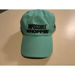 NWOT Impossible Whopper Burger King Baseball Cap Hat Embroidered Logo Adjustable